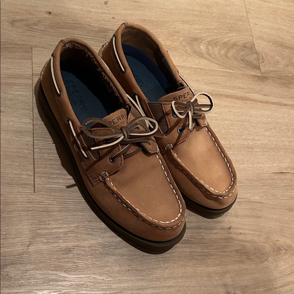 Sperry Brown Leather Boat Shoes